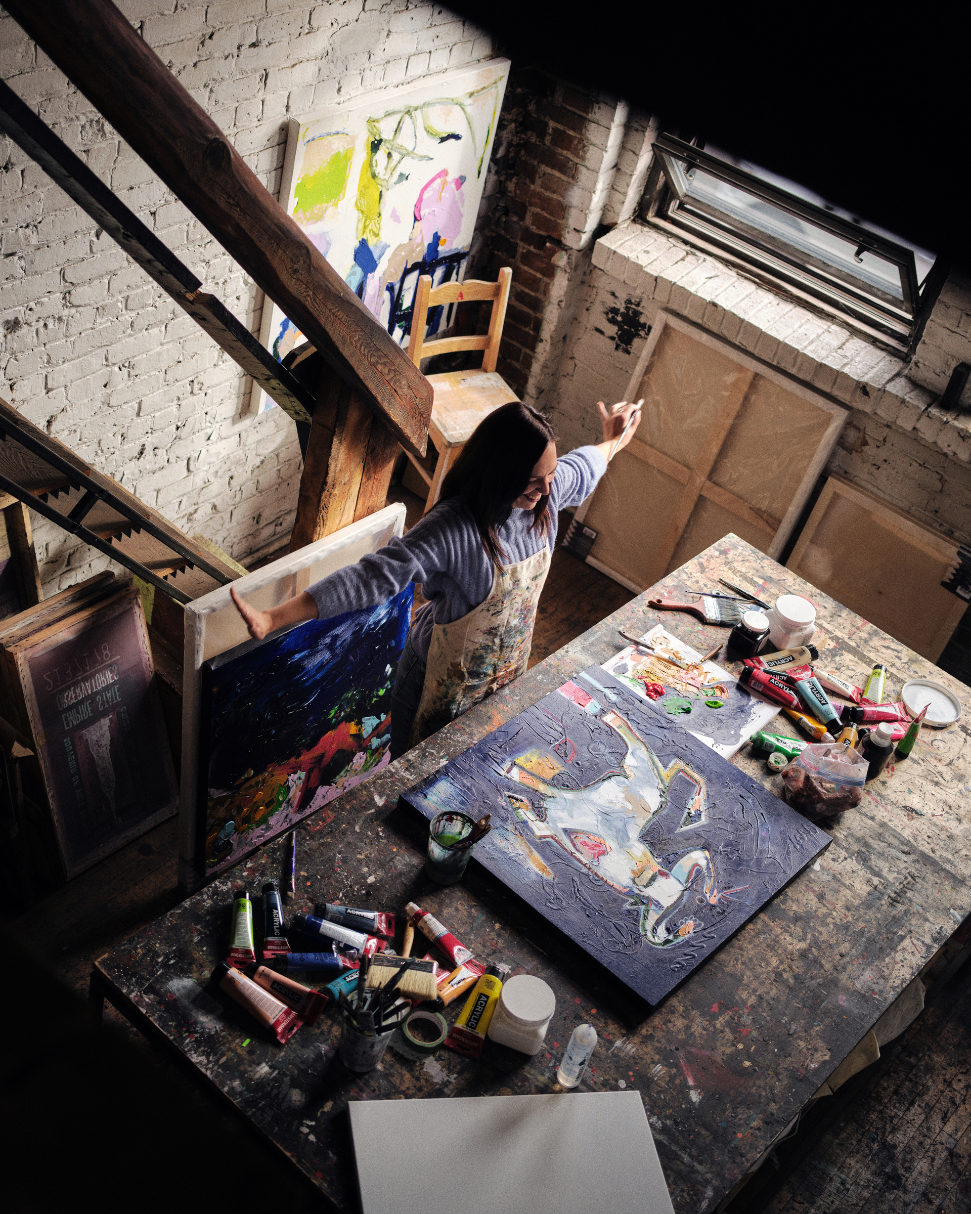 Laure Durivage in her studio